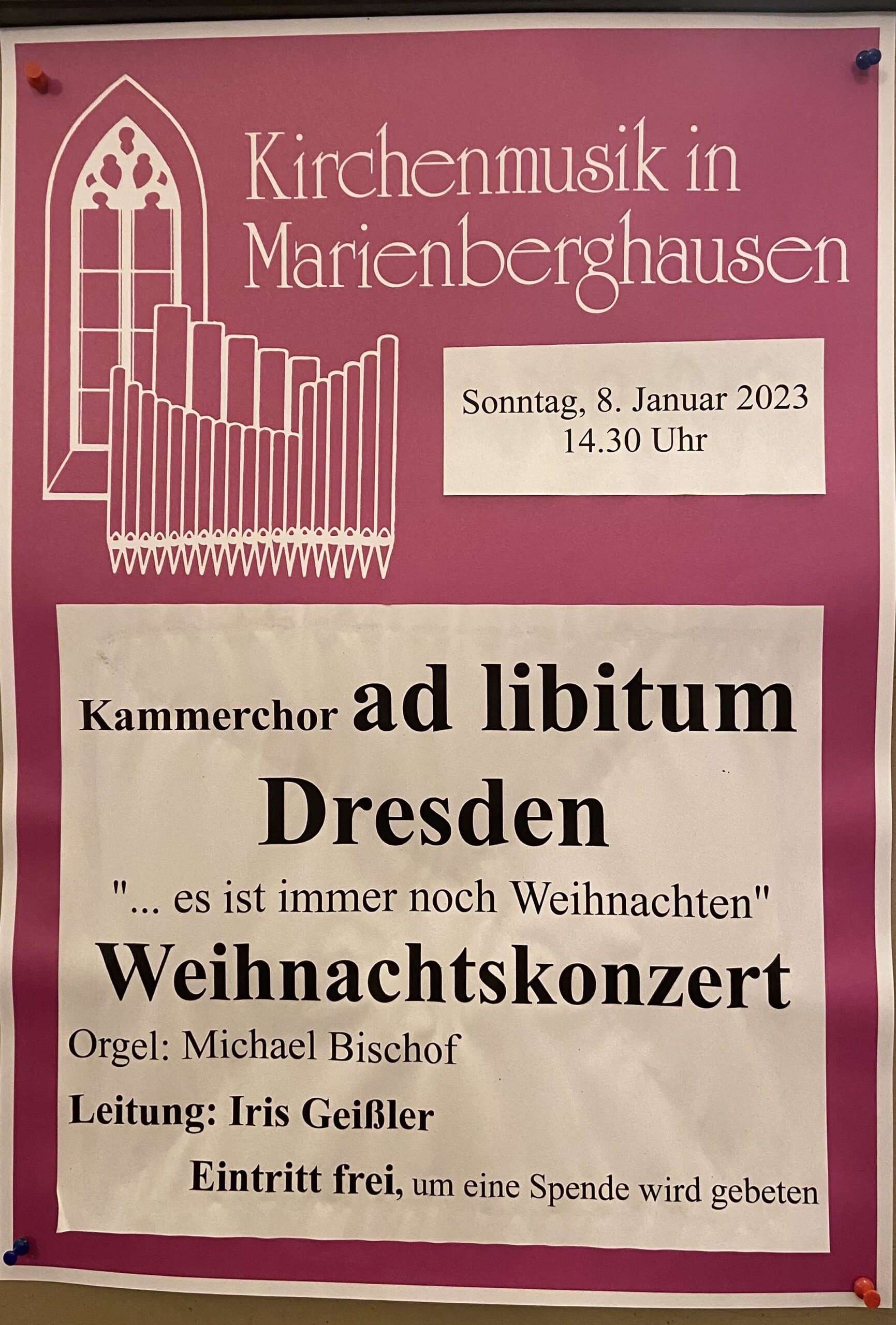 Konzert des Dresdener Kammerchores „ad libitum“
